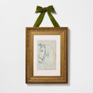 Studio McGee 12x16 Framed Horse Sketch Wall Art – Threshold